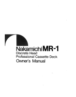 Nakamichi MR-1-Owners-Manual